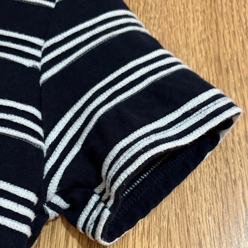 Infinity Raine Navy and white Striped Dress size small. - Picture 4 of 8